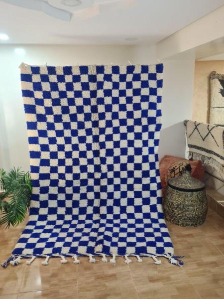 White Risaf Marokkaans handgemaakt tapijt